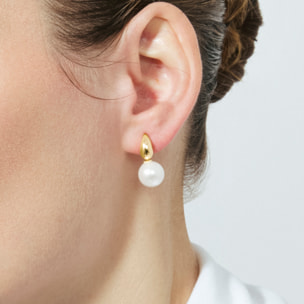 Pendientes Rosmi acabado oro amarillo 18k