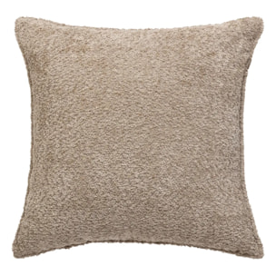 Coussin bouclette Soana beige lin 45x45cm