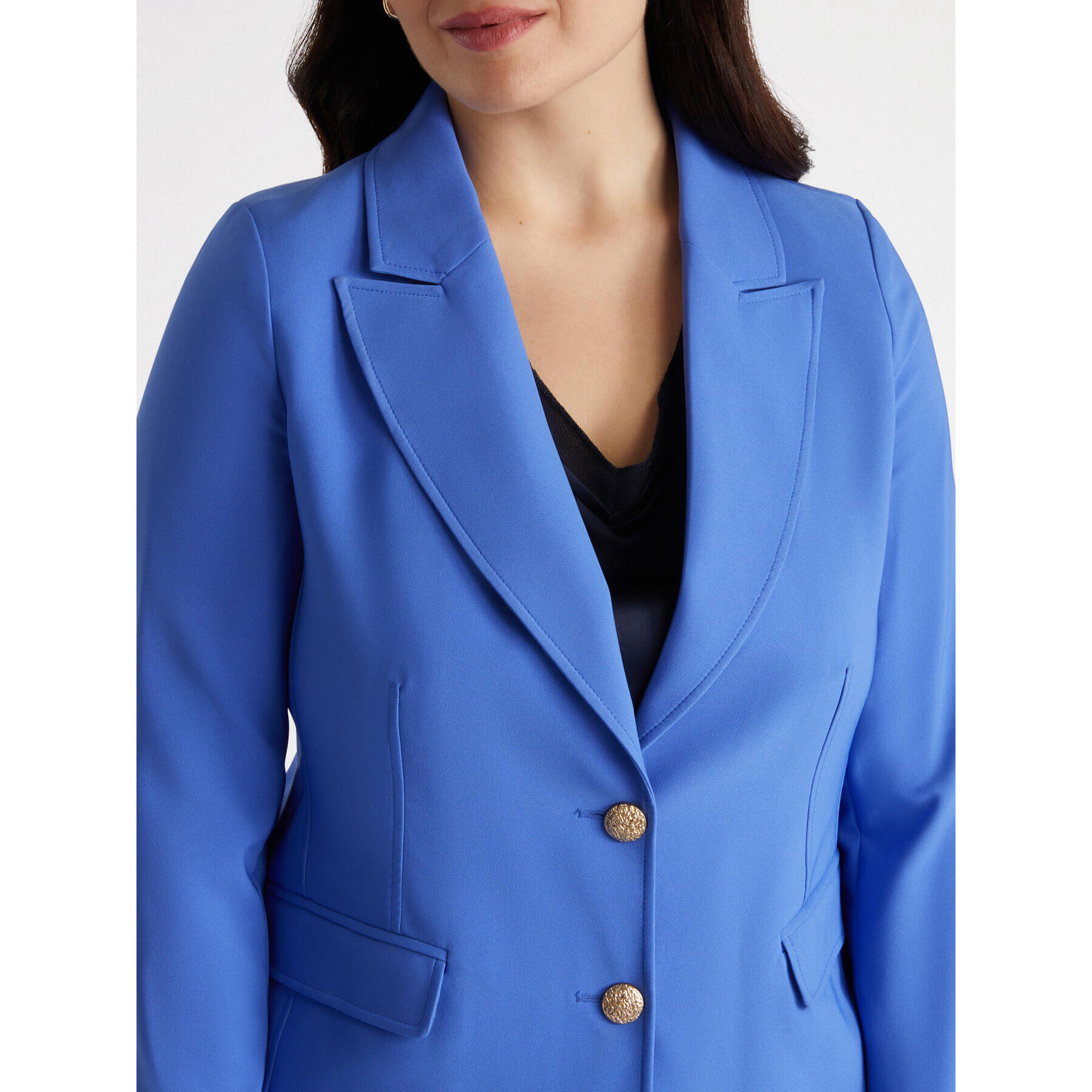 Fiorella Rubino - Blazer con botones joya - Light - blue