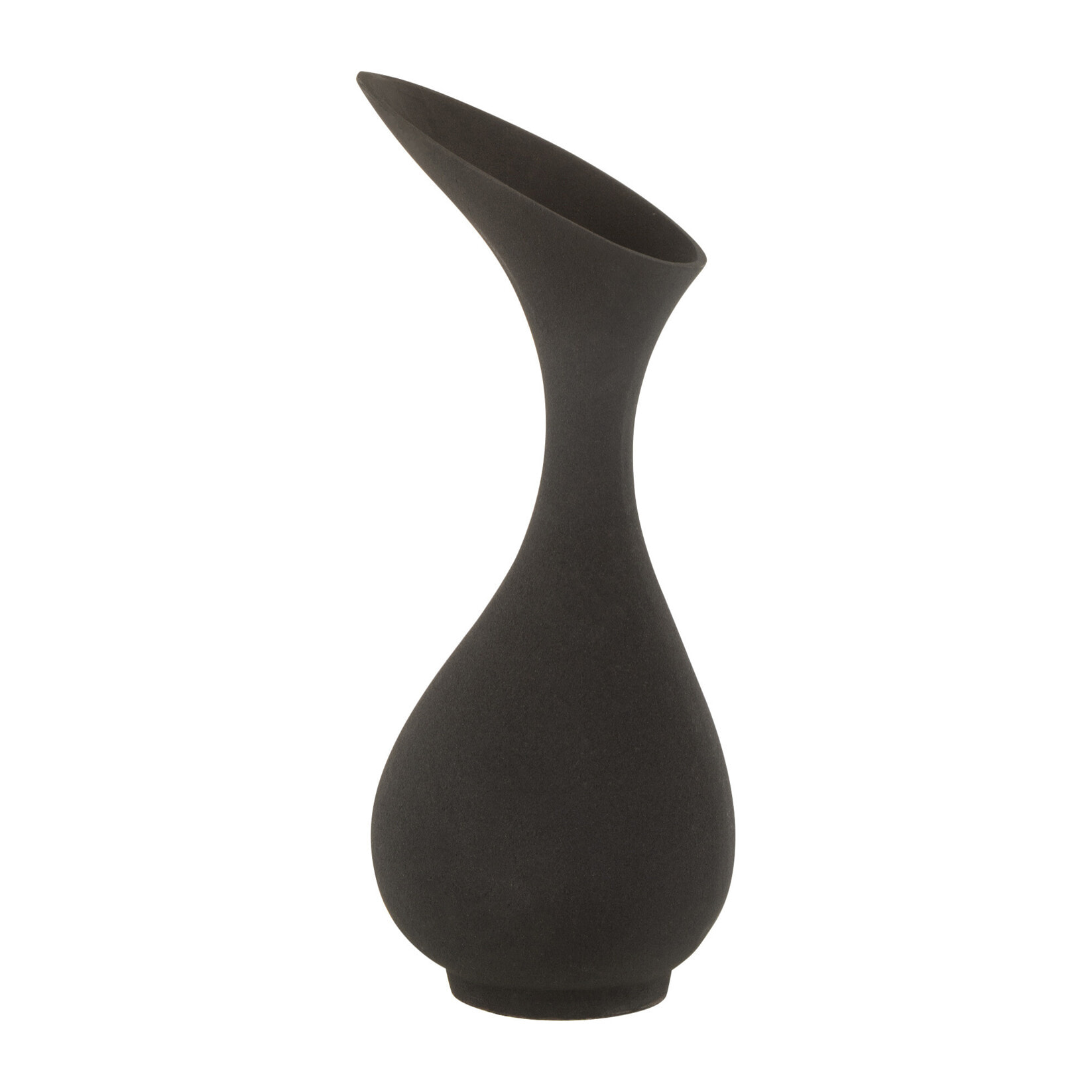 J-Line vase Olivia Rugueux - aluminium - noir - small - 61cm de hauteur