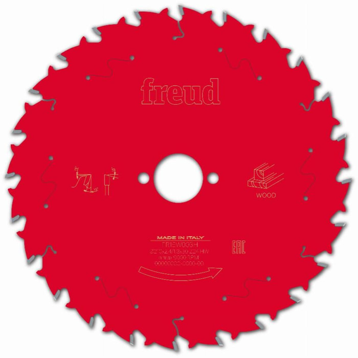 Lame pour scie circulaire portative FREUD - Ø210 2,4/1,8 AL30 Z24 BA 15° - F03FS09725 -FR15W003H
