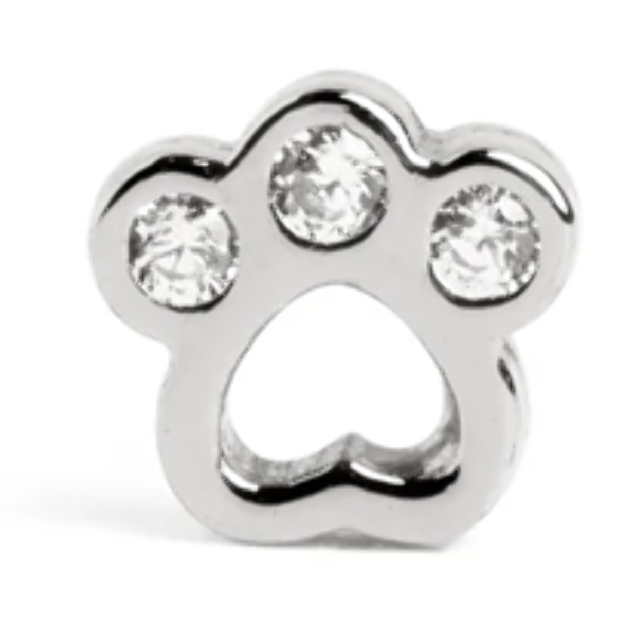 Orecchino Singolo Mini Paw in Argento