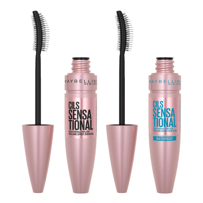 Maybelline New York Cils Sensational Mascara Noir Lot de 2