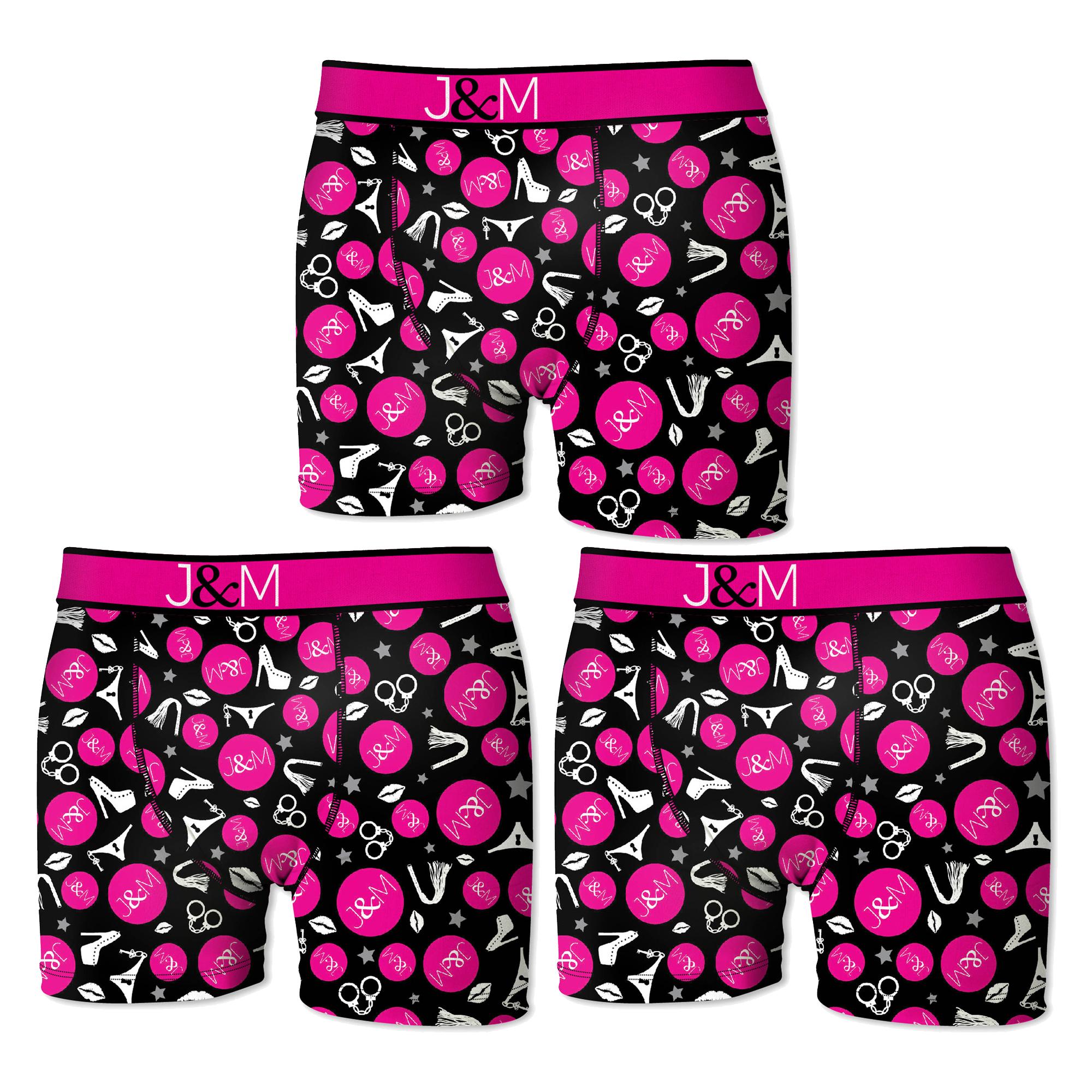 Pack 3 calzoncillos Jacquie & Michel Merci para hombre color rosa