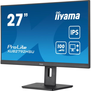 Ecran PC IIYAMA PROLITE XUB2792HSU-B6 Plat 27'' IPS