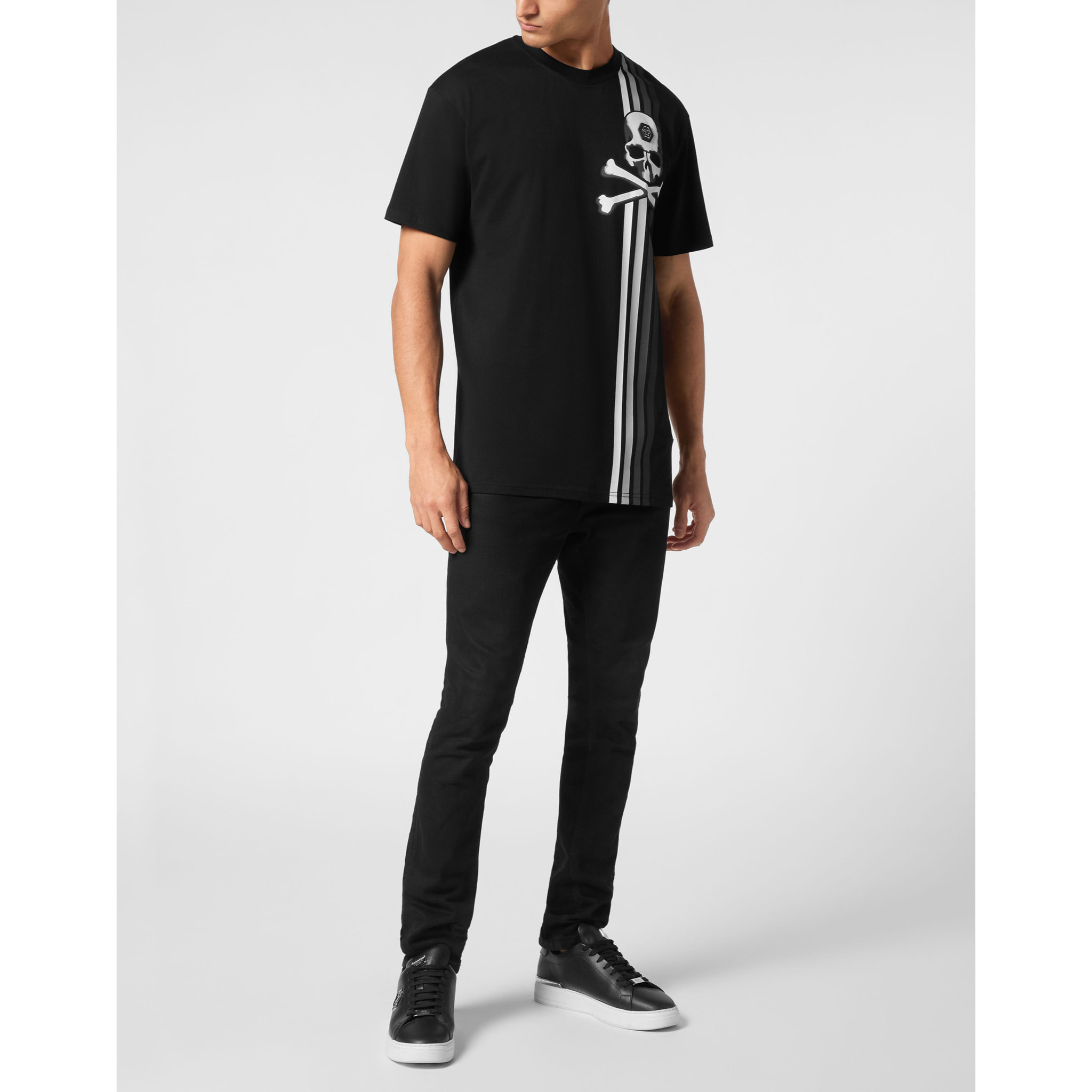 PHILIPP PLEIN T-Shirt Round Neck SKULL&BONES