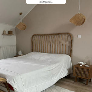 Suspension en bambou naturel et métal D40 cm - Orta