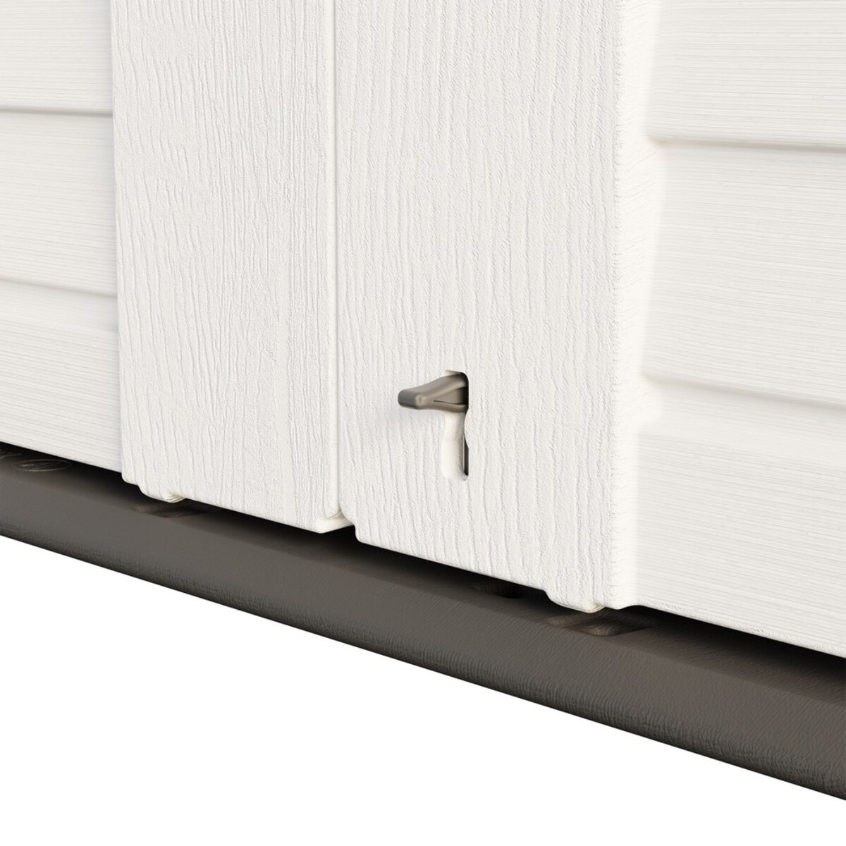 Armadio contenitore basso in resina bianca 125x73x104 cm – Andy