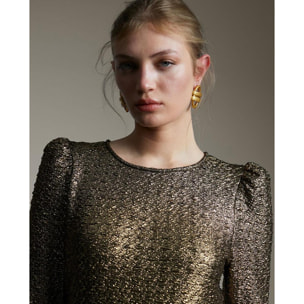 Camicetta a maniche lunghe e maniche a sbuffo