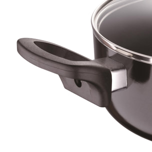 Cacerola de ø24x10cm de 4,3l en aluminio prensado con tapa