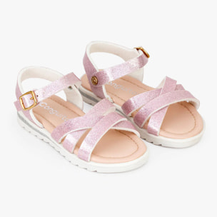 Sandali rosa glitterati per ragazze