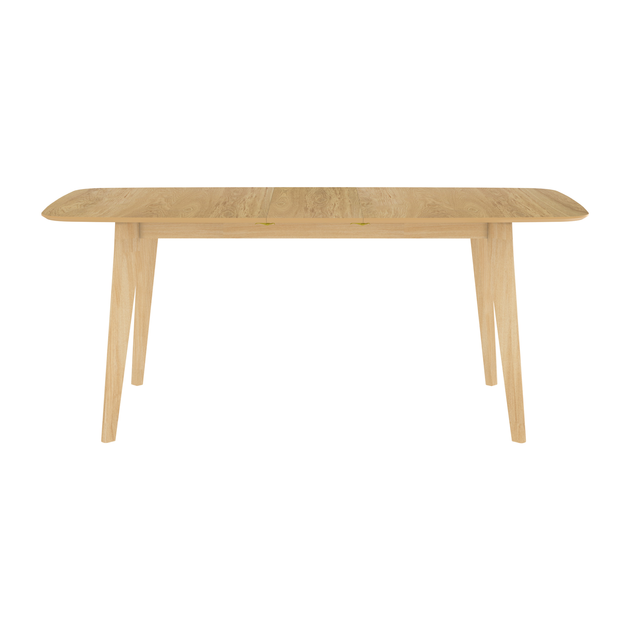 Table rectangulaire 4/6 personnes extensible en bois clair 150/180 cm - Oman
