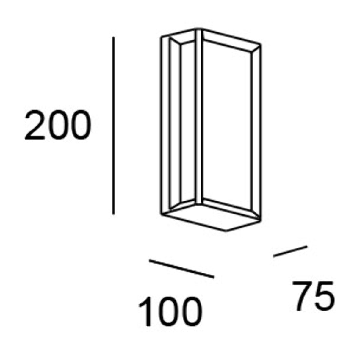 LEDS C4 Aplique Ip65 Skat 200Mm Led 9 Naw Sw 2700-3200-4000K On-Off Gris Urbano 602Lm