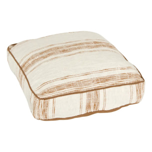 Coussin de sol Sienna 48x48x12cm beige lin