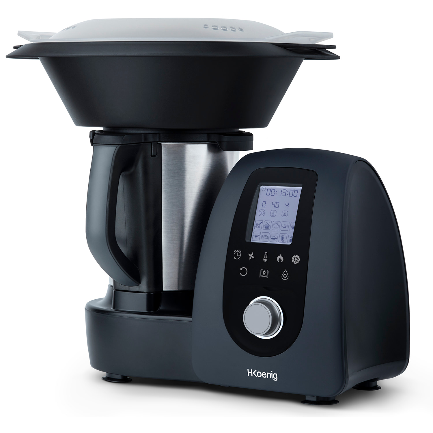 Robot de Cocina Multifunción, 1000 W, 15 Programas de Cocinado, 10 Velocidades, Capacidad 2 Litros.