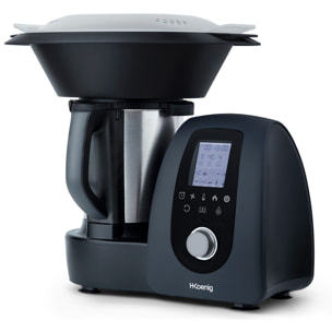 Robot de Cocina Multifunción, 1000 W, 15 Programas de Cocinado, 10 Velocidades, Capacidad 2 Litros.