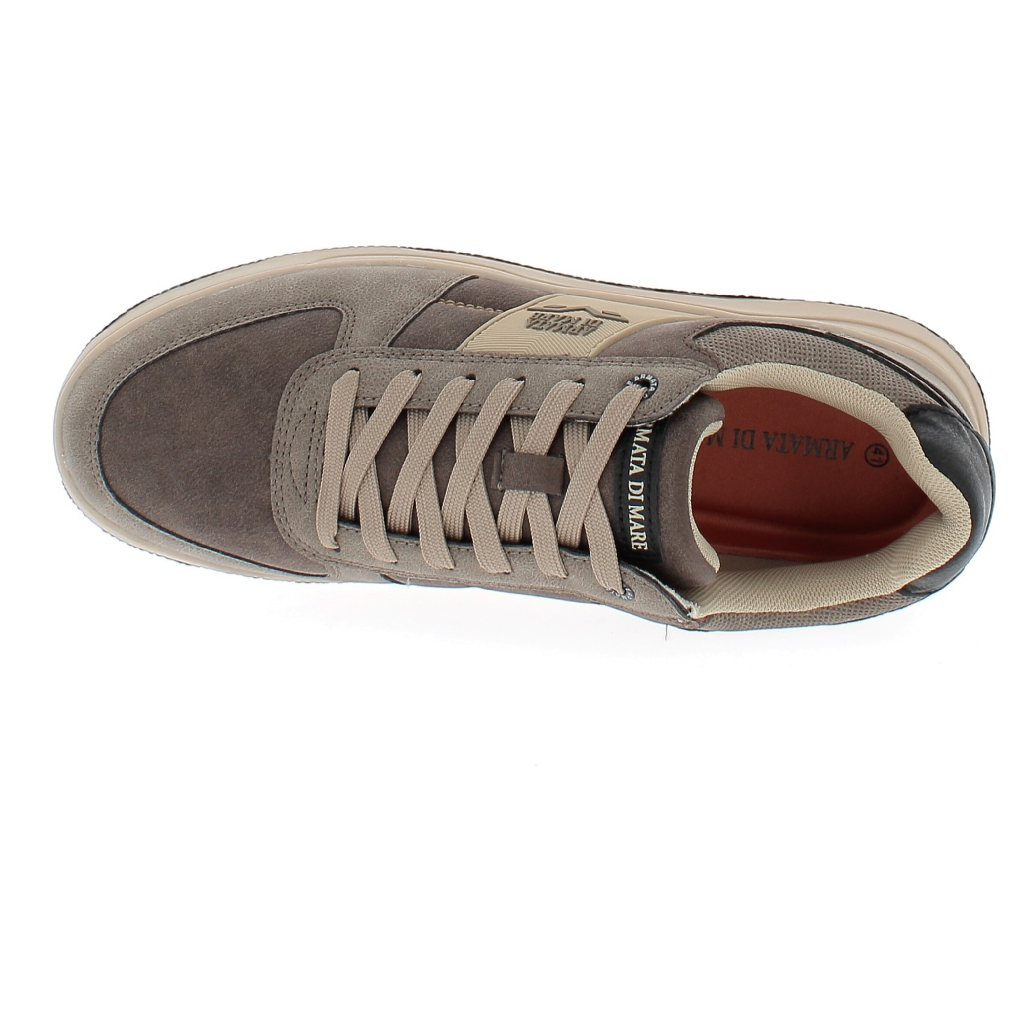 Armata di Mare Scarpe Uomo Sneakers Basse Stringate con Soletta Rimovibile in Memory Foam AMU 2N817 Taupe