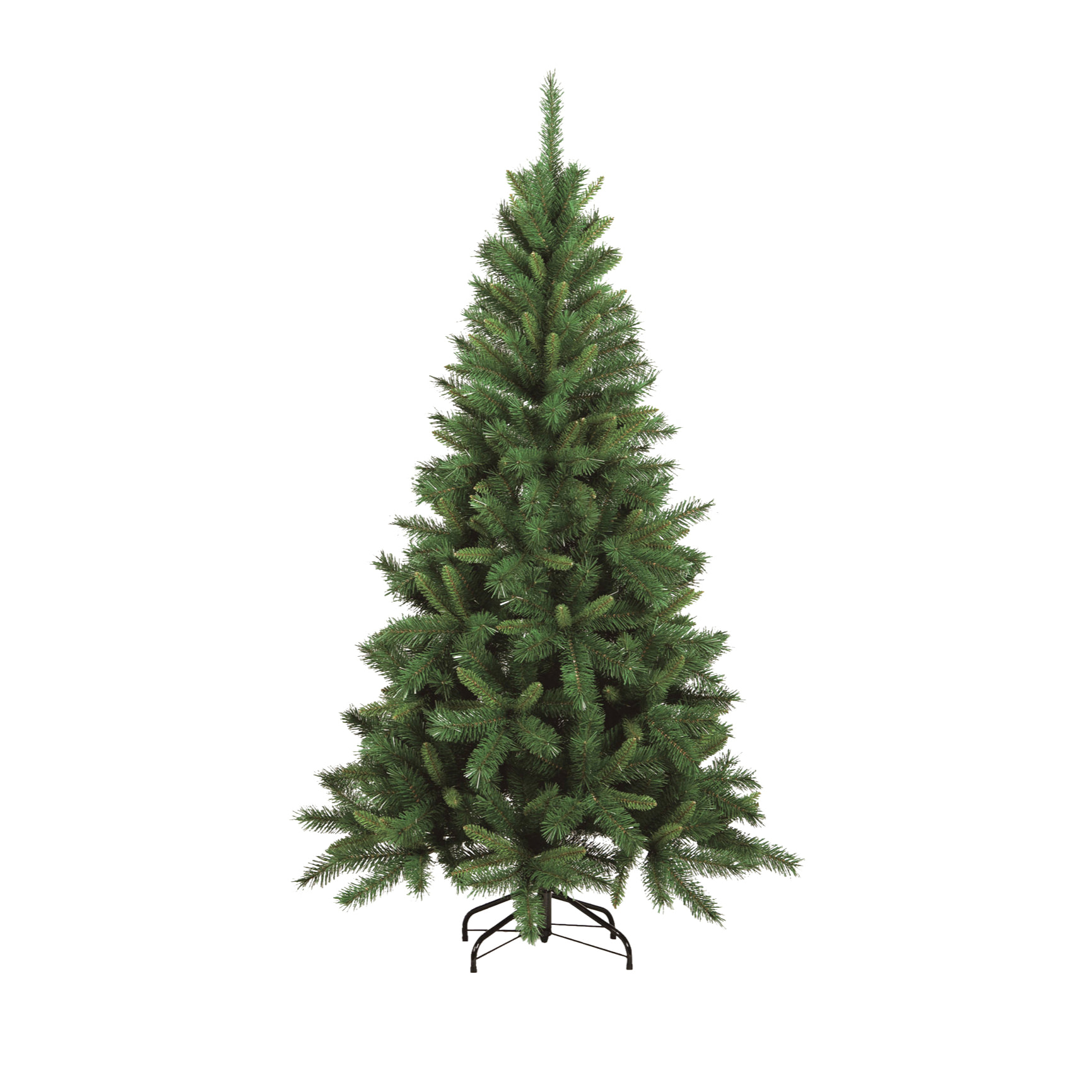 Albero di Natale 240 cm Sugarplum, Pino artificiale, Albero effetto reale, Alberello natalizio extra folto, 120x120 h240 cm, Verde