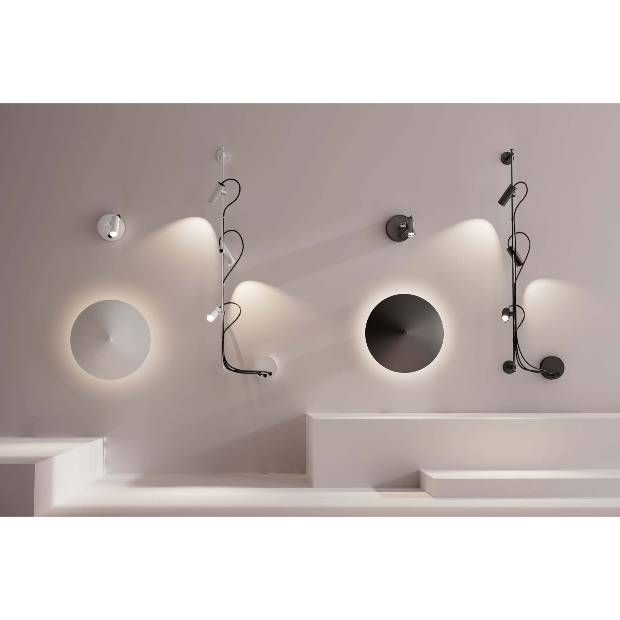 CLAP Projecteur applique/plafonnier noir 6W 3000K 38º avec écran