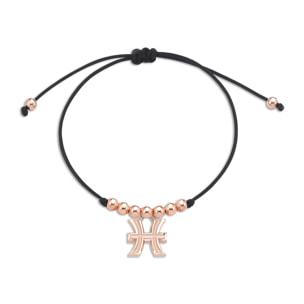 Bracciale Hiriwa 925 Zodiaco Pesci Argento Rosè