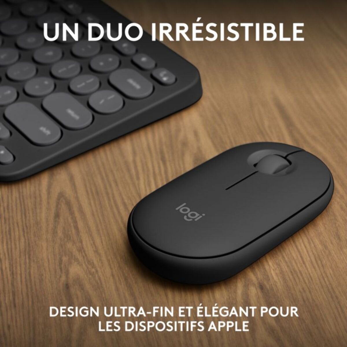 Clavier + Souris LOGITECH Pebble 2 pour Mac M350s+K380s Graphite