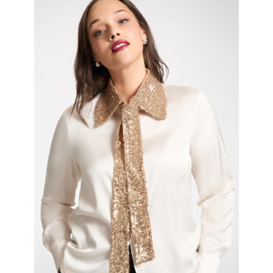 Elena Mirò - Colletto ricamato - Beige