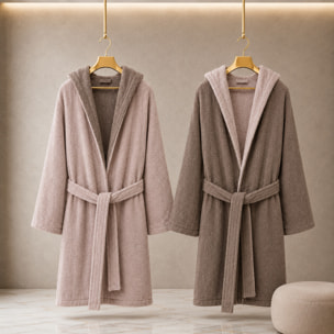 COTONE EGIZIANO Accappatoio Reverse in cotone egiziano 430 gr_Cream