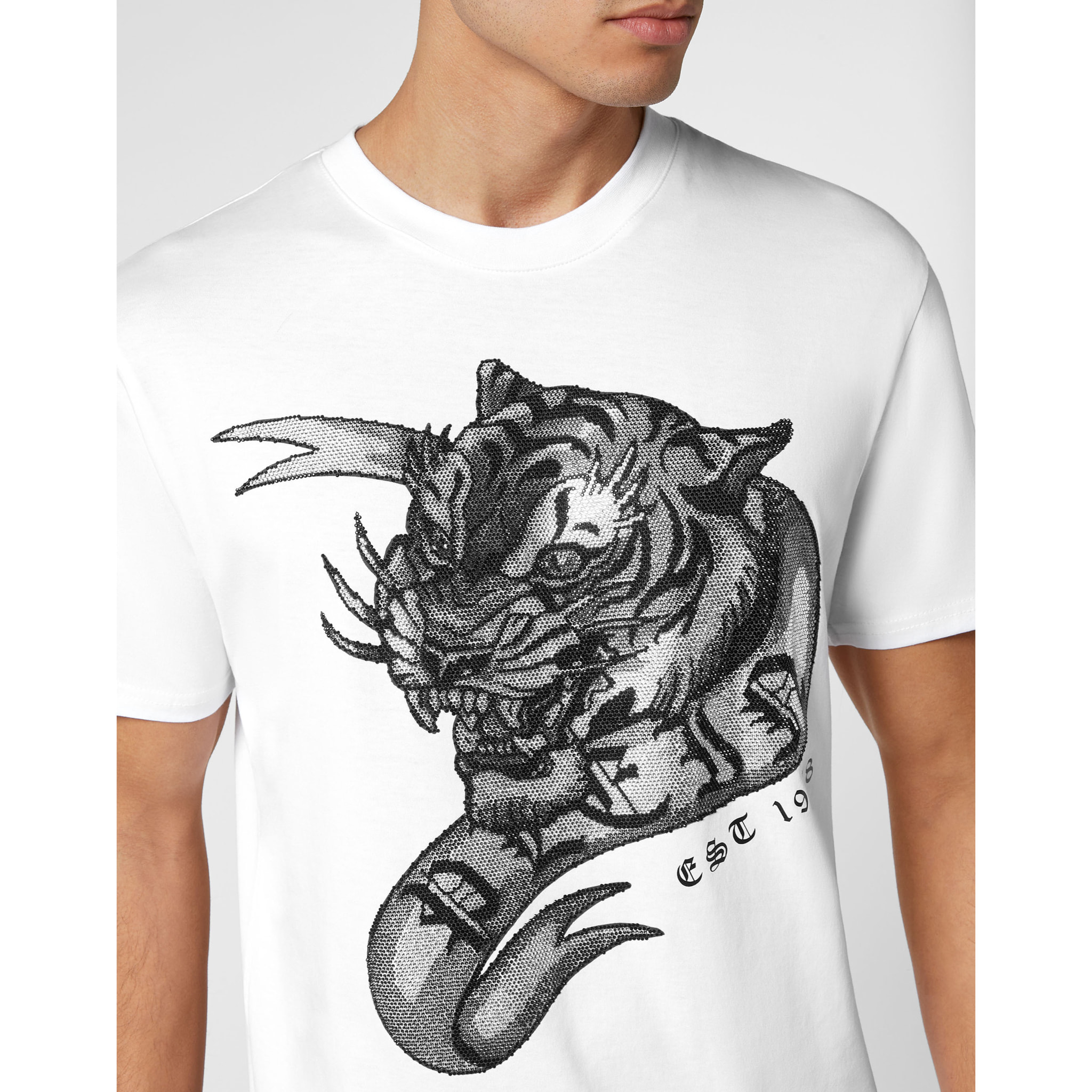PHILIPP PLEIN T-Shirt Round Neck TATTOO