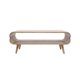 Table basse rectangulaire scandinave bois clair L118 cm TAKLA