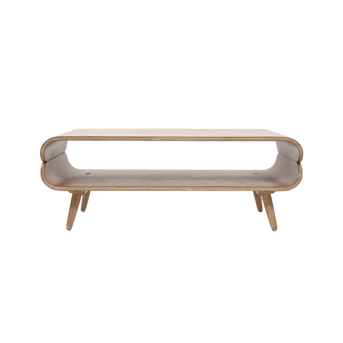 Table basse rectangulaire scandinave bois clair L118 cm TAKLA