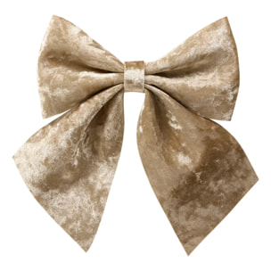 NOEUD VELOURS AMBRE 24X20