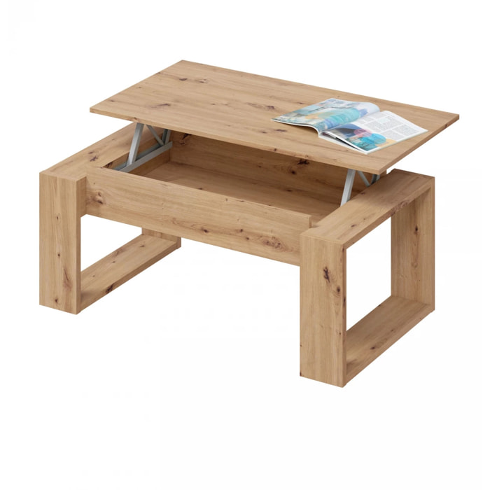 Mesa de centro elevable Nova Roble Nodi