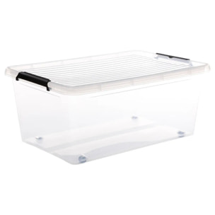 Boîte en plastique transparente 40L Clip N' Box