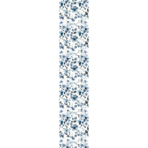Papier peint intissé pré-encollé - AQUARELLES FLEURS GRIS-BLEU - 1 rouleau