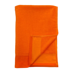 Serviette de bain éponge velours unie - Shady Nectarine - 90x160cm - 370g/m²