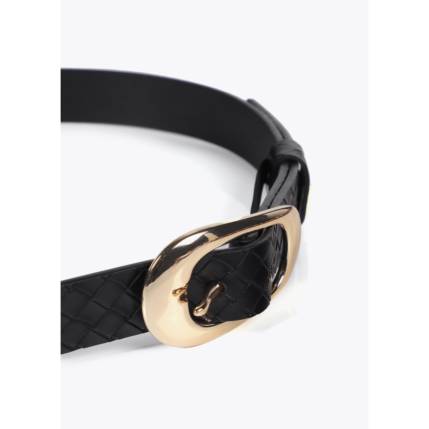 Cintura intrecciata effetto pelle