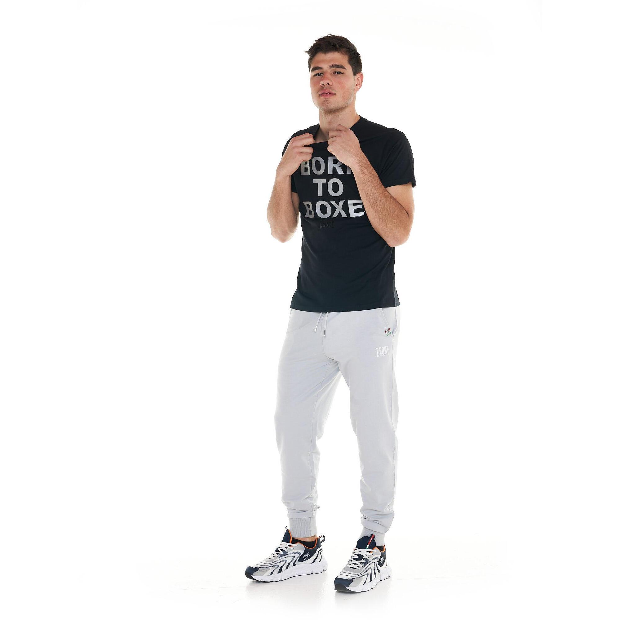 T-shirt da uomo stampa "Born to boxe" Sporty