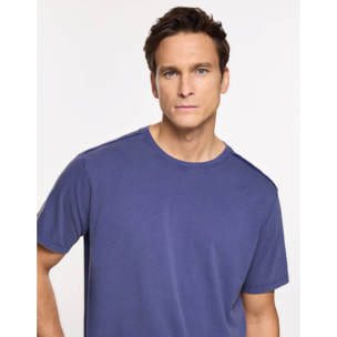 Camiseta Manga Corta Azul Marino - Nurea