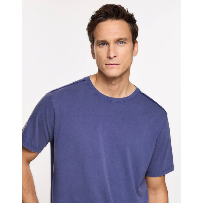 Camiseta Manga Corta Azul Marino - Nurea