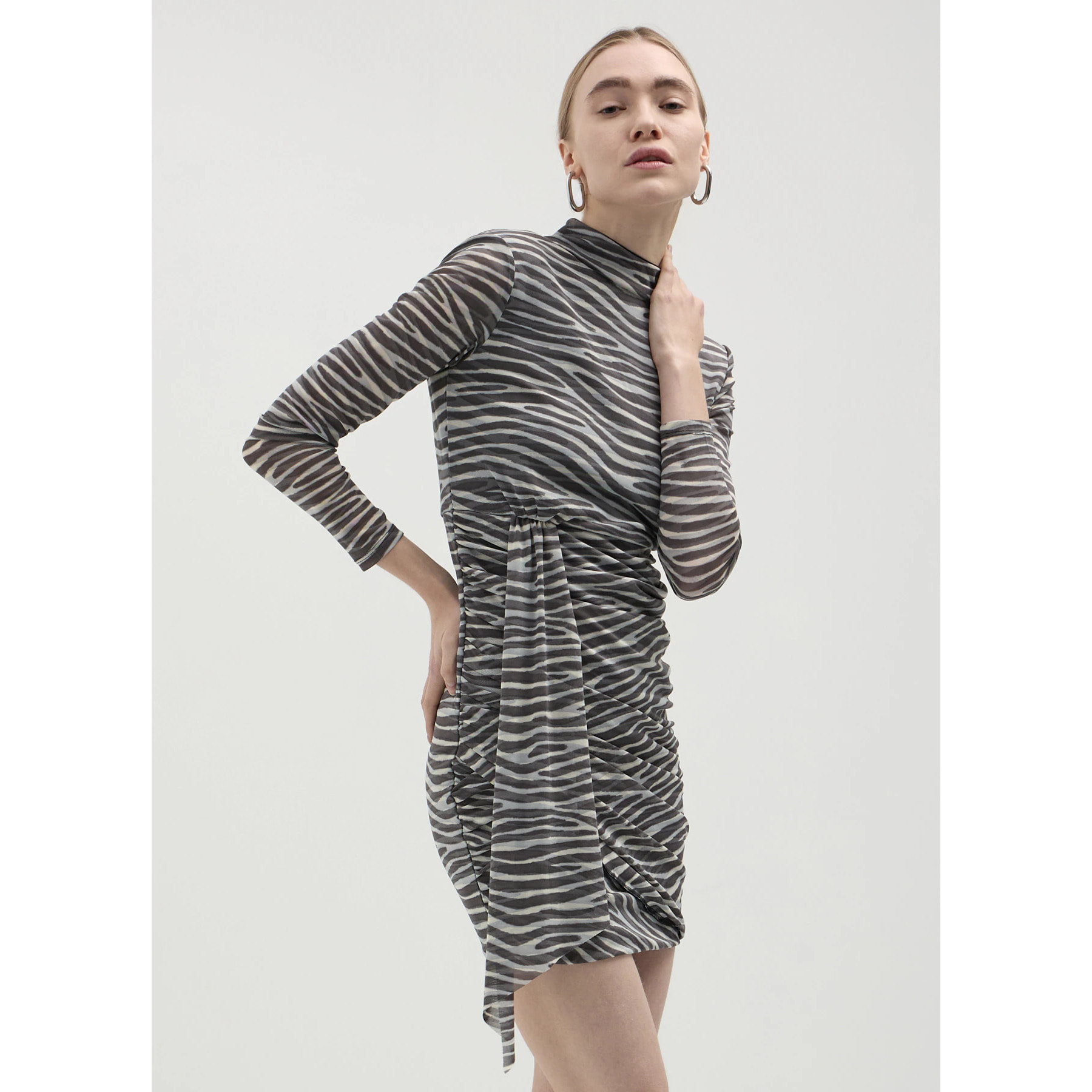 Vestito zebrato tulle
