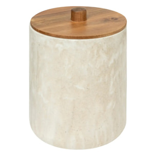 Poubelle "Côme" 5L effet travertin