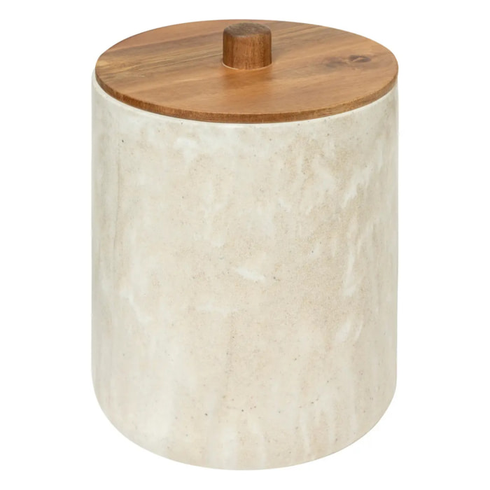 Poubelle "Côme" 5L effet travertin