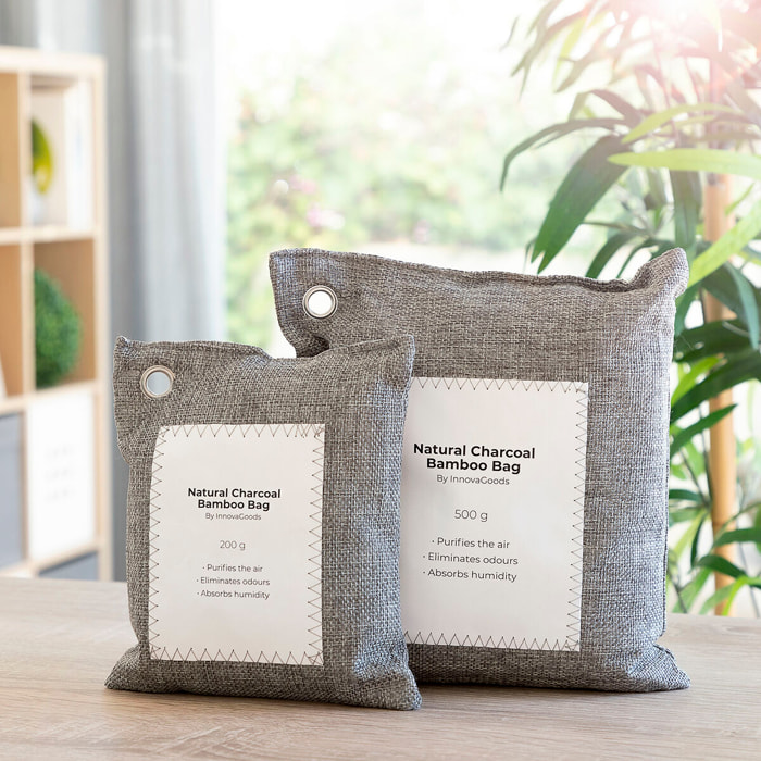 Ensemble de Sacs Purificateurs d’Air avec Charbon Actif Bacoal InnovaGoods (pack de 2)
