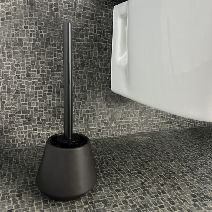 BROSSE WC JOSHUA NOIR AVEC MANCHE NOIRE