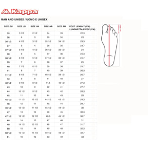 Kappa - Sneakers Hombre Mujer Gris - Logo Reena