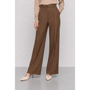 Kocca - Pantaloni sartoriali da donna a gamba larga e vita alta Donna