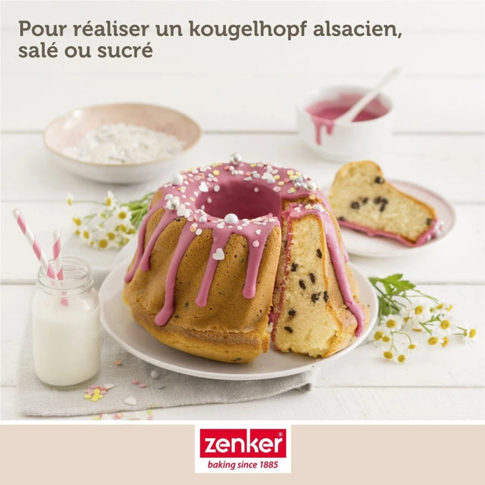 Lot de 2 moules à kouglof 18/18 cm en acier Spécial mini Spécial mini Zenker  Spécial mini
