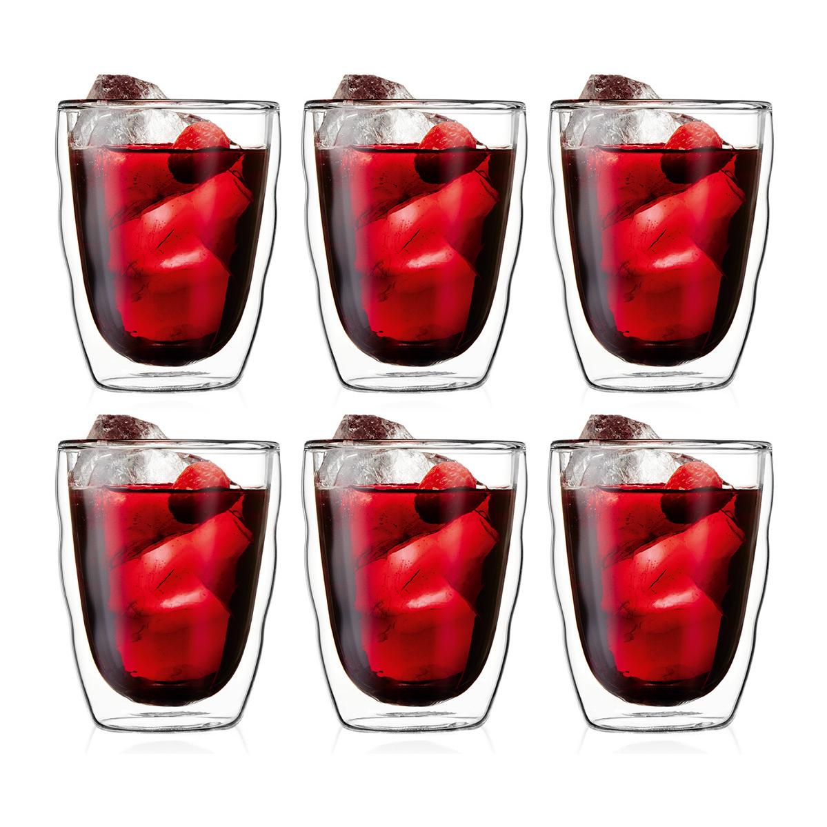 PILATUS: Set 6 verres, double paroi, 0.35 l 0.35 L