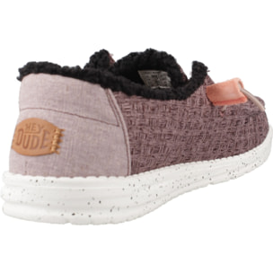 Zapatos Casual Mujer de la marca HEY DUDE  modelo WENDY WARMTH Bordeaux