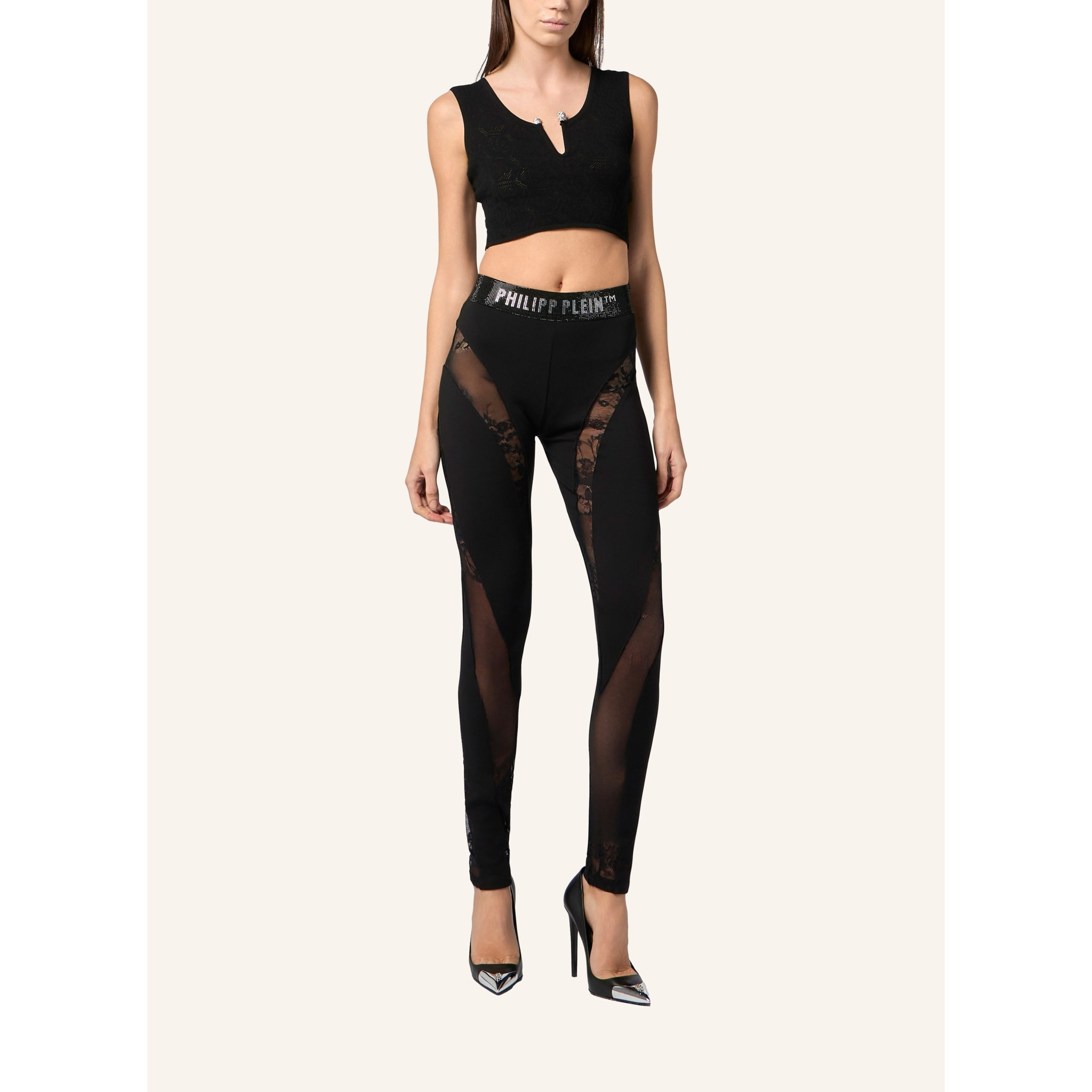 PHILIPP PLEIN Multicutting Leggings Lace
